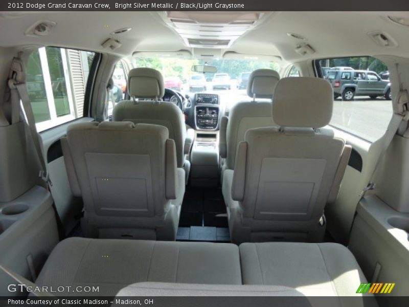 Bright Silver Metallic / Black/Light Graystone 2012 Dodge Grand Caravan Crew