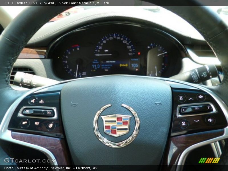 Silver Coast Metallic / Jet Black 2013 Cadillac XTS Luxury AWD