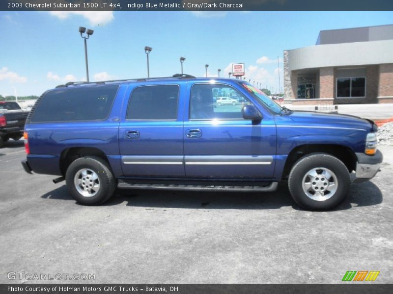 Indigo Blue Metallic / Gray/Dark Charcoal 2003 Chevrolet Suburban 1500 LT 4x4