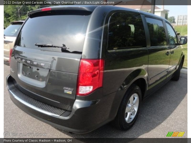 Dark Charcoal Pearl / Black/Light Graystone 2012 Dodge Grand Caravan Crew
