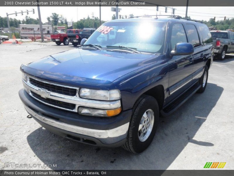 Indigo Blue Metallic / Gray/Dark Charcoal 2003 Chevrolet Suburban 1500 LT 4x4