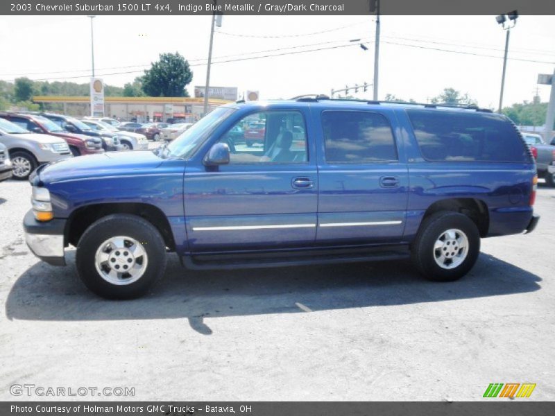 Indigo Blue Metallic / Gray/Dark Charcoal 2003 Chevrolet Suburban 1500 LT 4x4
