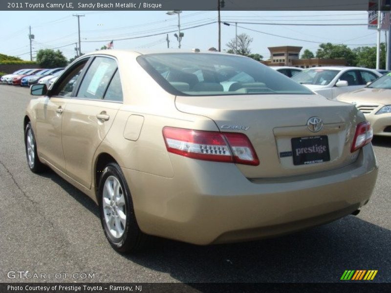Sandy Beach Metallic / Bisque 2011 Toyota Camry LE