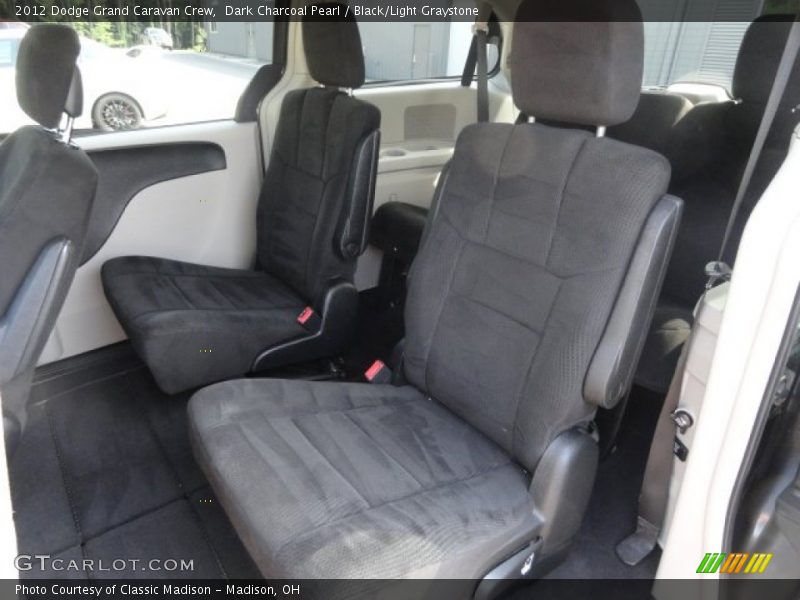 Dark Charcoal Pearl / Black/Light Graystone 2012 Dodge Grand Caravan Crew