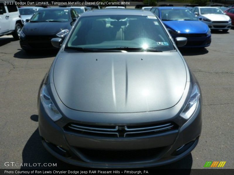 Tungsten Metallic / Diesel Gray/Ceramic White 2013 Dodge Dart Limited