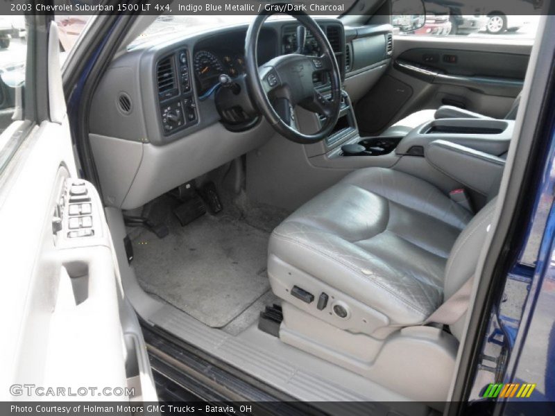 Indigo Blue Metallic / Gray/Dark Charcoal 2003 Chevrolet Suburban 1500 LT 4x4