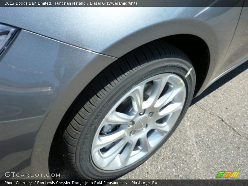 Tungsten Metallic / Diesel Gray/Ceramic White 2013 Dodge Dart Limited