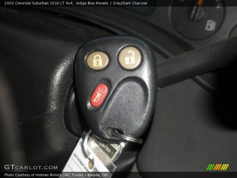 Indigo Blue Metallic / Gray/Dark Charcoal 2003 Chevrolet Suburban 1500 LT 4x4