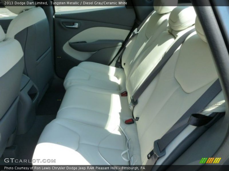 Tungsten Metallic / Diesel Gray/Ceramic White 2013 Dodge Dart Limited