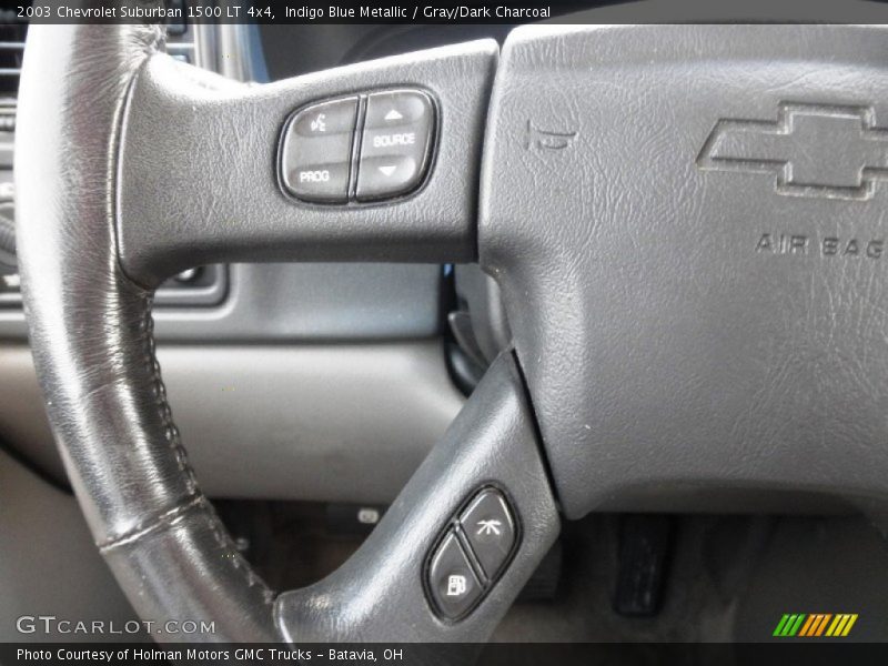 Indigo Blue Metallic / Gray/Dark Charcoal 2003 Chevrolet Suburban 1500 LT 4x4