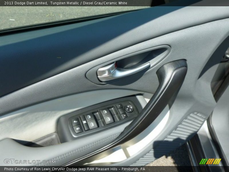 Tungsten Metallic / Diesel Gray/Ceramic White 2013 Dodge Dart Limited