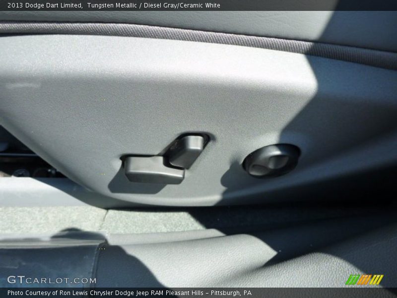 Tungsten Metallic / Diesel Gray/Ceramic White 2013 Dodge Dart Limited