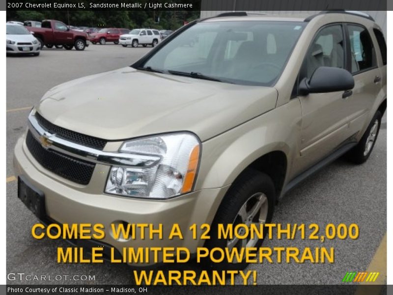 Sandstone Metallic / Light Cashmere 2007 Chevrolet Equinox LS