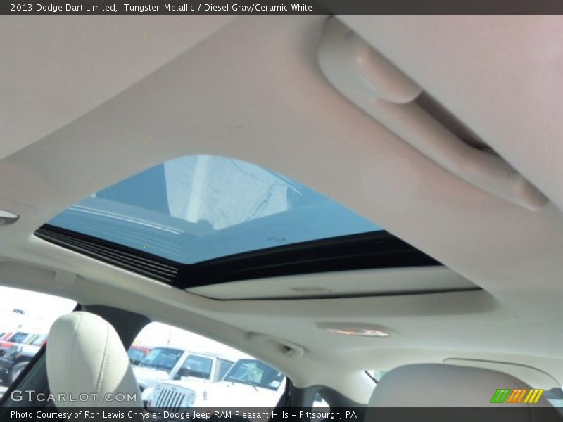Tungsten Metallic / Diesel Gray/Ceramic White 2013 Dodge Dart Limited