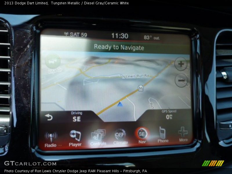 Tungsten Metallic / Diesel Gray/Ceramic White 2013 Dodge Dart Limited