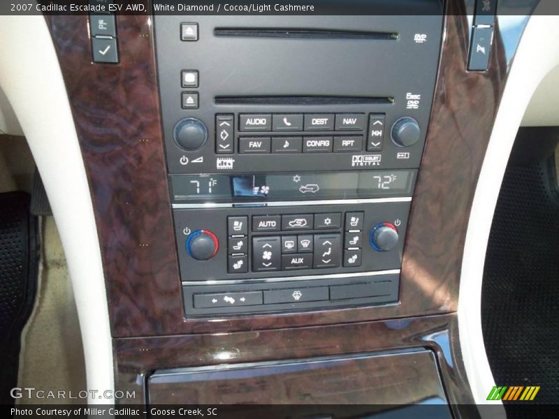 White Diamond / Cocoa/Light Cashmere 2007 Cadillac Escalade ESV AWD