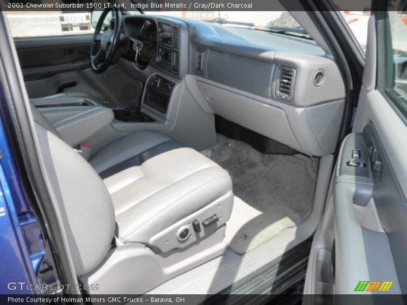 Indigo Blue Metallic / Gray/Dark Charcoal 2003 Chevrolet Suburban 1500 LT 4x4
