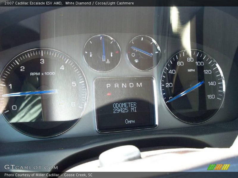 White Diamond / Cocoa/Light Cashmere 2007 Cadillac Escalade ESV AWD