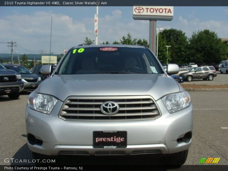 Classic Silver Metallic / Ash 2010 Toyota Highlander V6 4WD