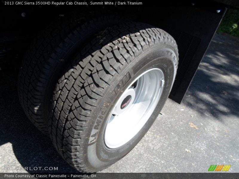 Summit White / Dark Titanium 2013 GMC Sierra 3500HD Regular Cab Chassis