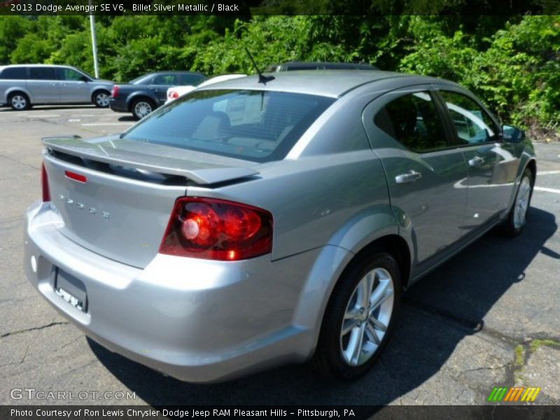 Billet Silver Metallic / Black 2013 Dodge Avenger SE V6
