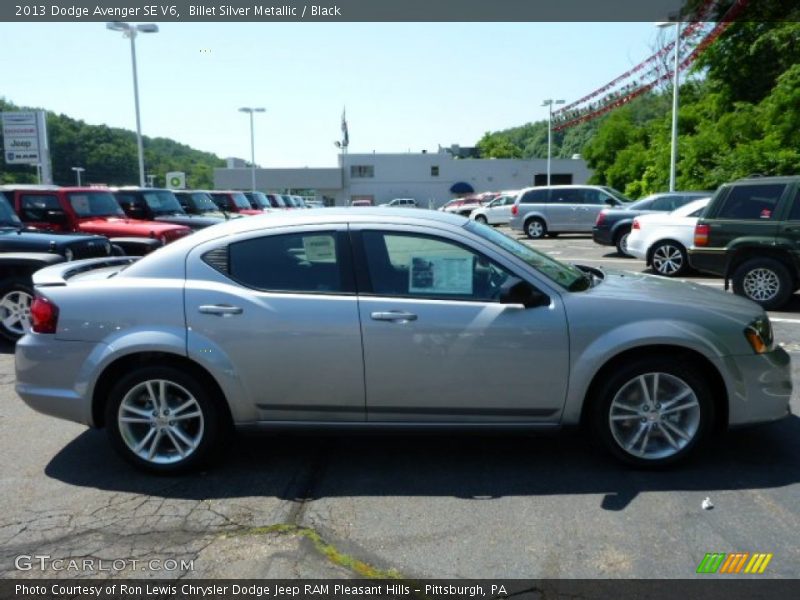 Billet Silver Metallic / Black 2013 Dodge Avenger SE V6