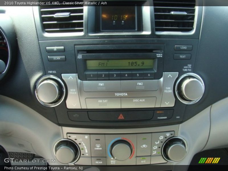 Classic Silver Metallic / Ash 2010 Toyota Highlander V6 4WD