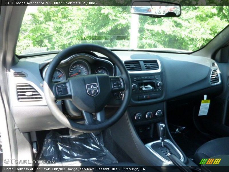 Billet Silver Metallic / Black 2013 Dodge Avenger SE V6