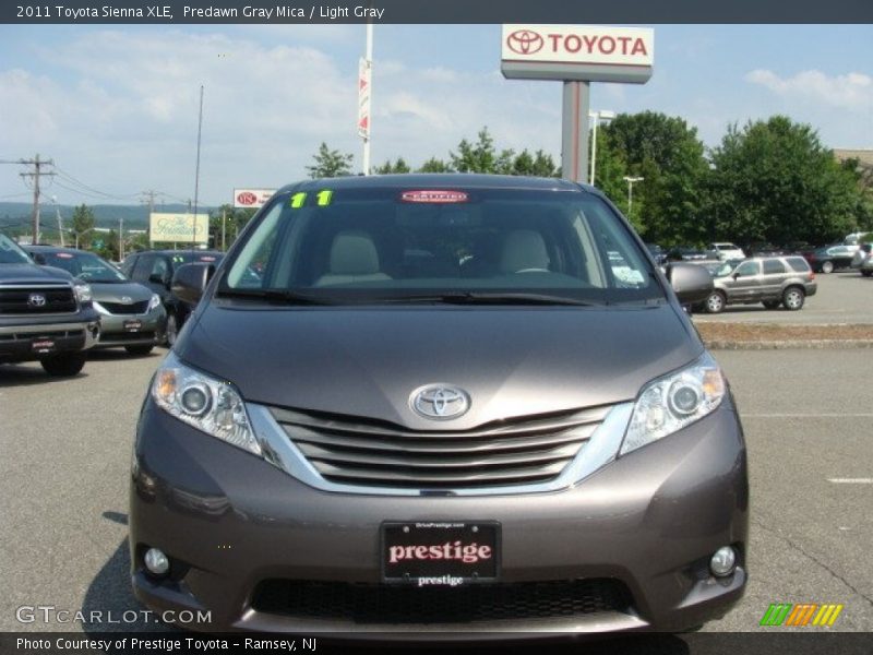 Predawn Gray Mica / Light Gray 2011 Toyota Sienna XLE