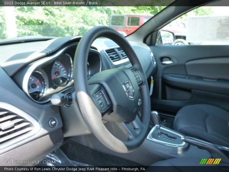 Billet Silver Metallic / Black 2013 Dodge Avenger SE V6