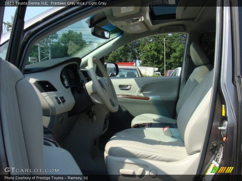 Predawn Gray Mica / Light Gray 2011 Toyota Sienna XLE