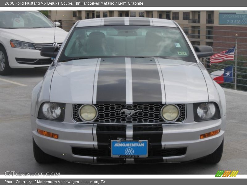 Brilliant Silver Metallic / Light Graphite 2008 Ford Mustang V6 Deluxe Coupe