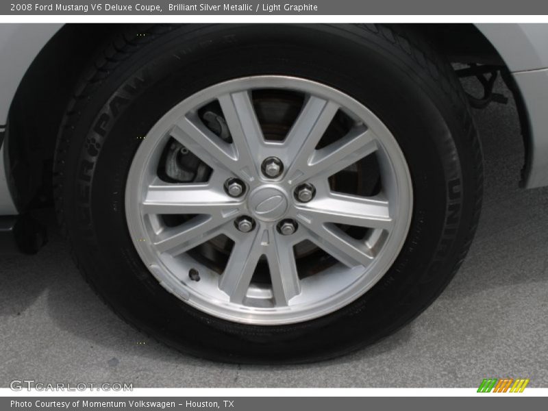Brilliant Silver Metallic / Light Graphite 2008 Ford Mustang V6 Deluxe Coupe
