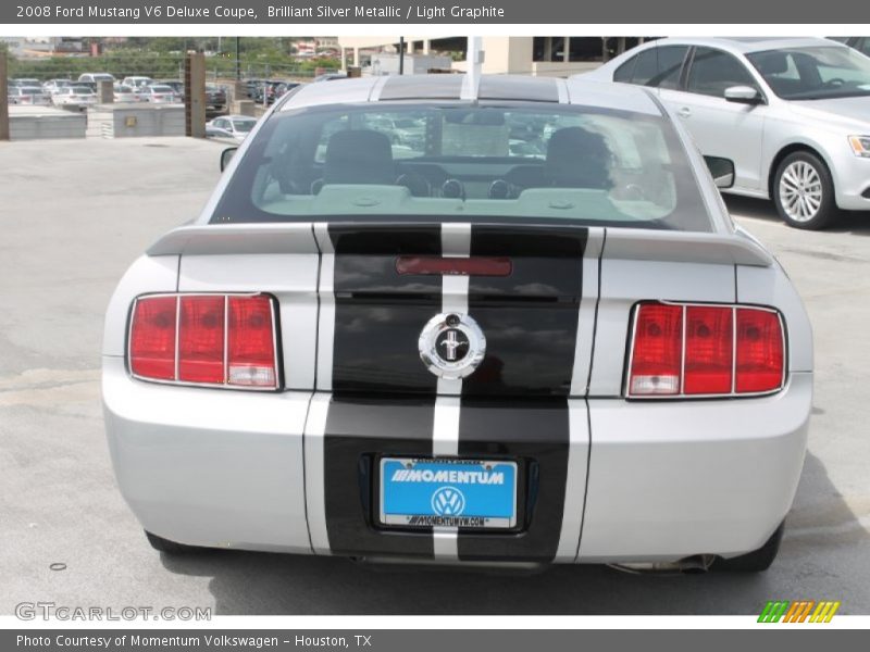 Brilliant Silver Metallic / Light Graphite 2008 Ford Mustang V6 Deluxe Coupe