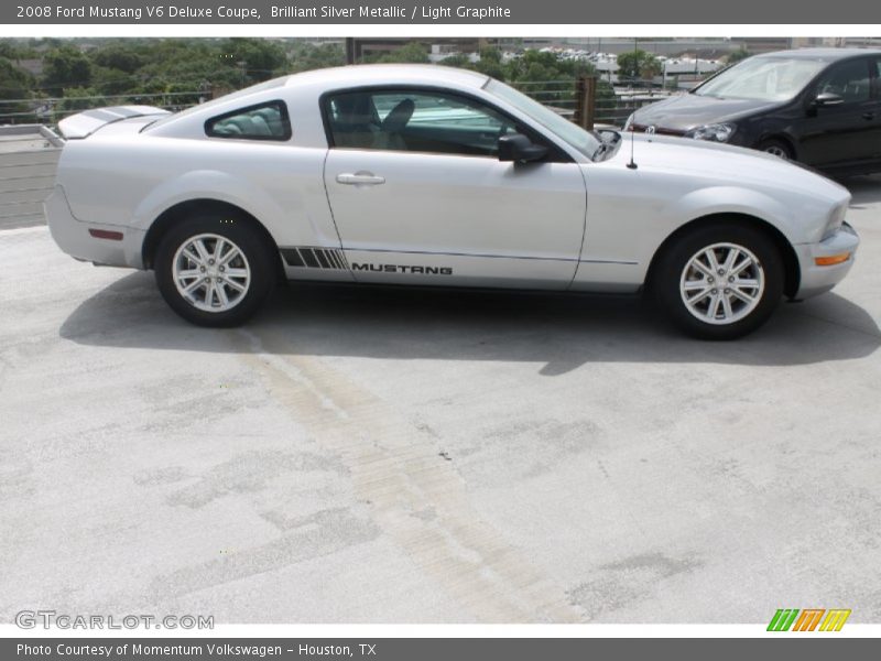 Brilliant Silver Metallic / Light Graphite 2008 Ford Mustang V6 Deluxe Coupe