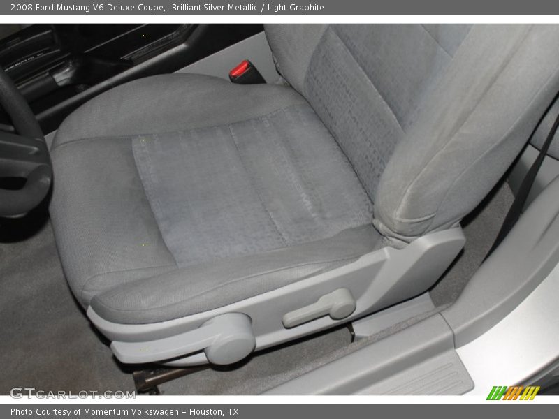 Brilliant Silver Metallic / Light Graphite 2008 Ford Mustang V6 Deluxe Coupe