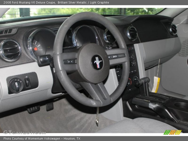Brilliant Silver Metallic / Light Graphite 2008 Ford Mustang V6 Deluxe Coupe