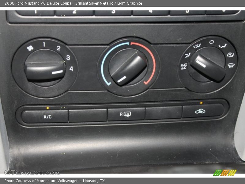 Brilliant Silver Metallic / Light Graphite 2008 Ford Mustang V6 Deluxe Coupe