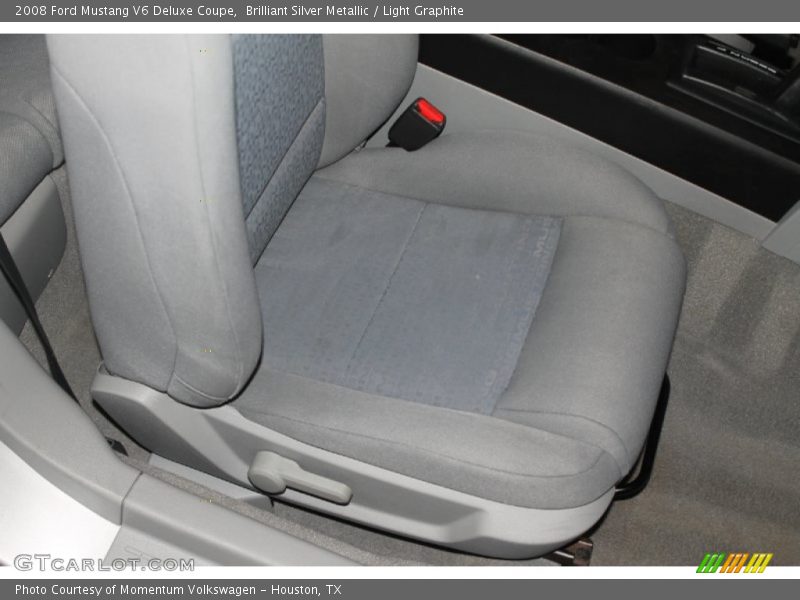 Brilliant Silver Metallic / Light Graphite 2008 Ford Mustang V6 Deluxe Coupe