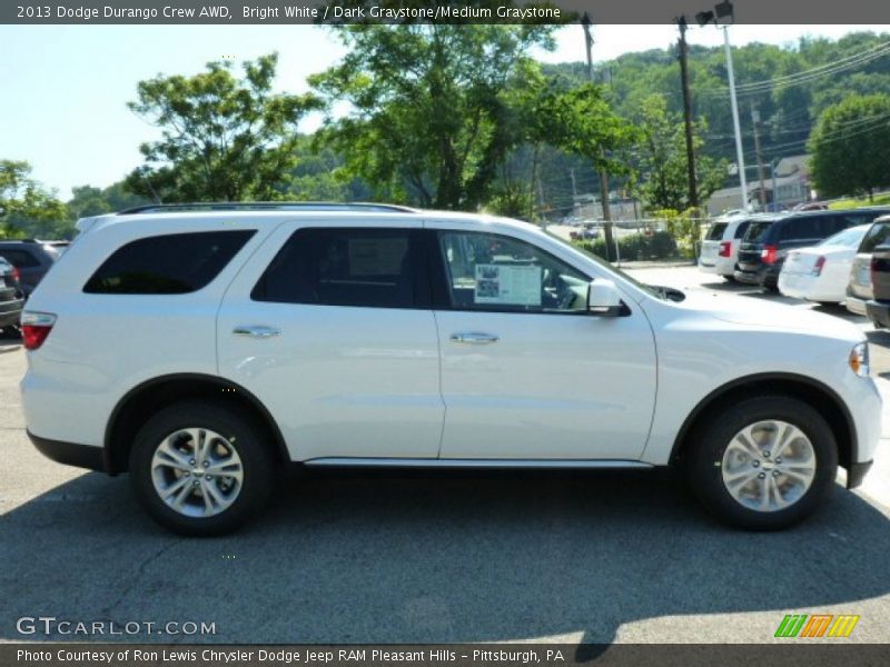 Bright White / Dark Graystone/Medium Graystone 2013 Dodge Durango Crew AWD