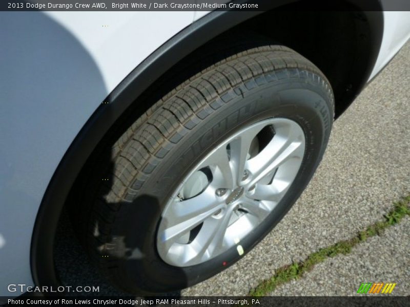 Bright White / Dark Graystone/Medium Graystone 2013 Dodge Durango Crew AWD