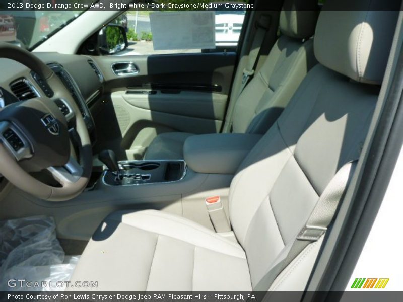 Bright White / Dark Graystone/Medium Graystone 2013 Dodge Durango Crew AWD