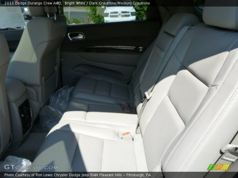 Bright White / Dark Graystone/Medium Graystone 2013 Dodge Durango Crew AWD