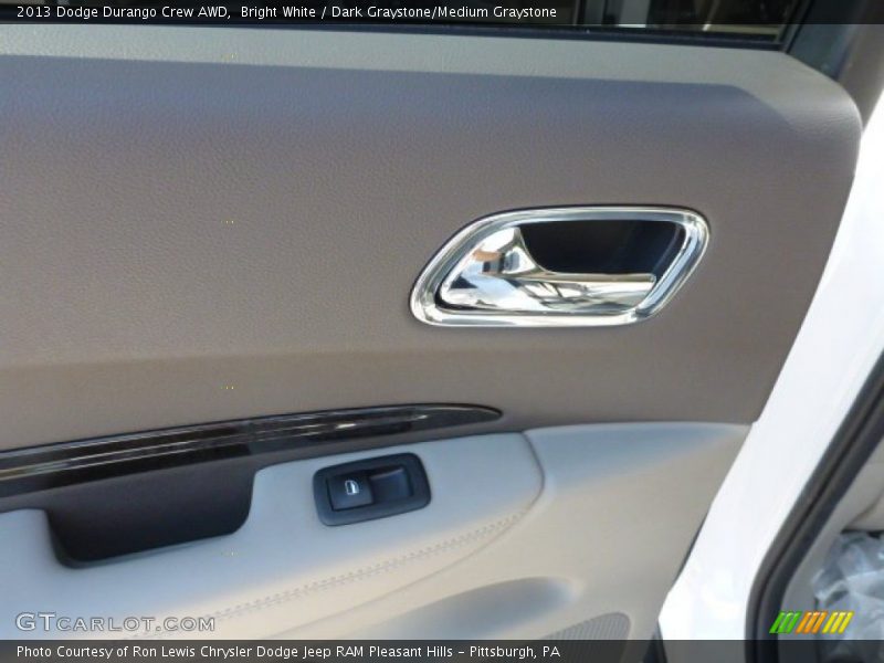 Bright White / Dark Graystone/Medium Graystone 2013 Dodge Durango Crew AWD