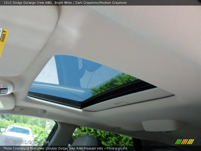 Bright White / Dark Graystone/Medium Graystone 2013 Dodge Durango Crew AWD
