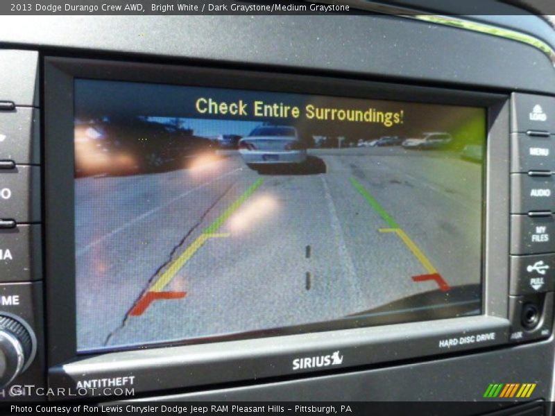 Bright White / Dark Graystone/Medium Graystone 2013 Dodge Durango Crew AWD