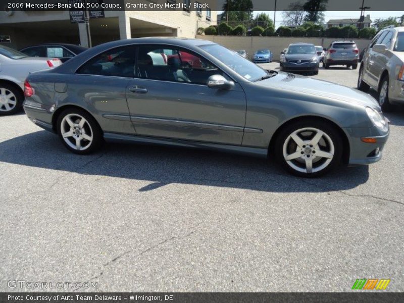 Granite Grey Metallic / Black 2006 Mercedes-Benz CLK 500 Coupe