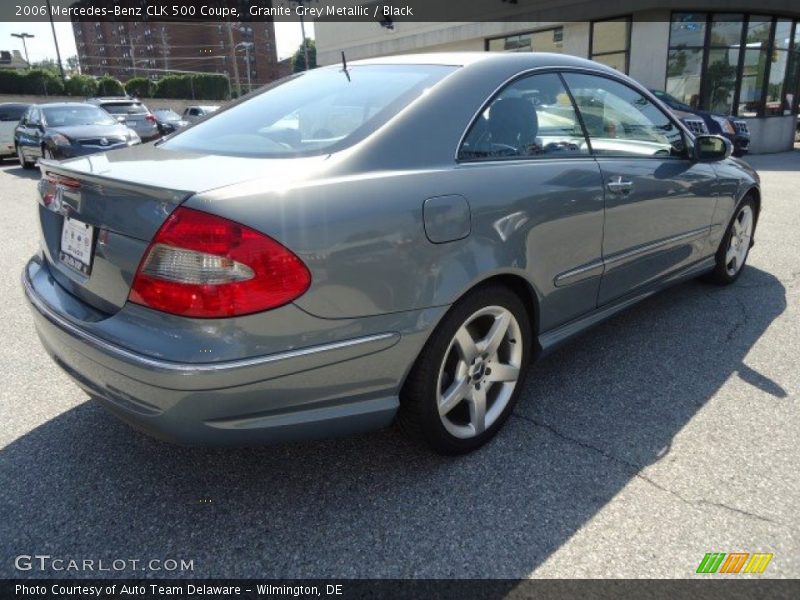 Granite Grey Metallic / Black 2006 Mercedes-Benz CLK 500 Coupe