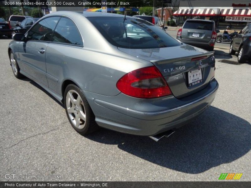 Granite Grey Metallic / Black 2006 Mercedes-Benz CLK 500 Coupe