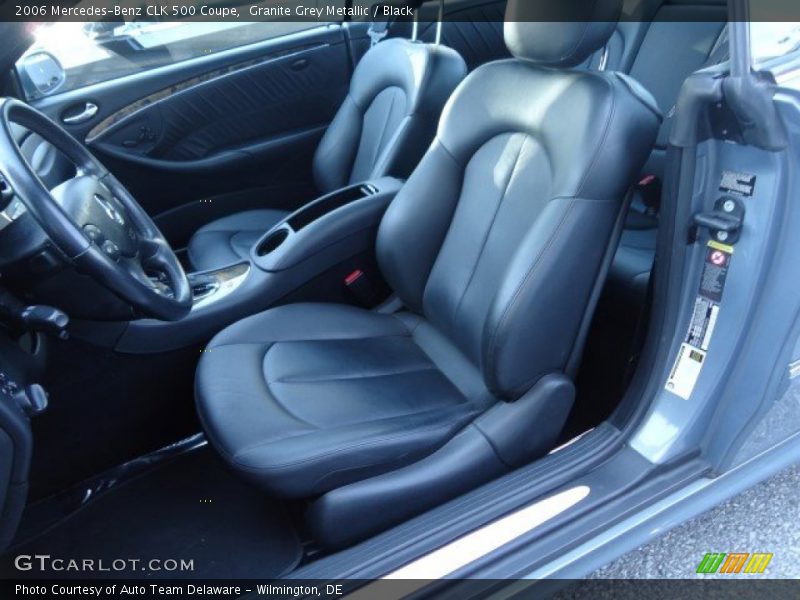 Granite Grey Metallic / Black 2006 Mercedes-Benz CLK 500 Coupe